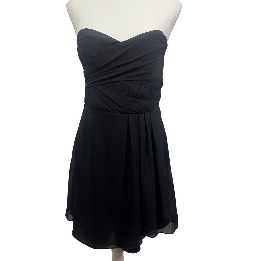 Express Dress Women 8 Black Strapless Cocktail Little Black Dress Party Y2K LBD‎